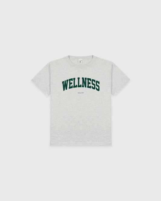 Sporty & Rich Wellness Ivy Kids T-Shirt - Heather Gray/Forest