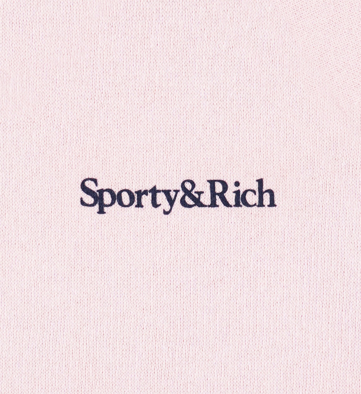 Sporty & Rich Eat More Veggies Kids Crewneck - Pink Dolphin/Navy