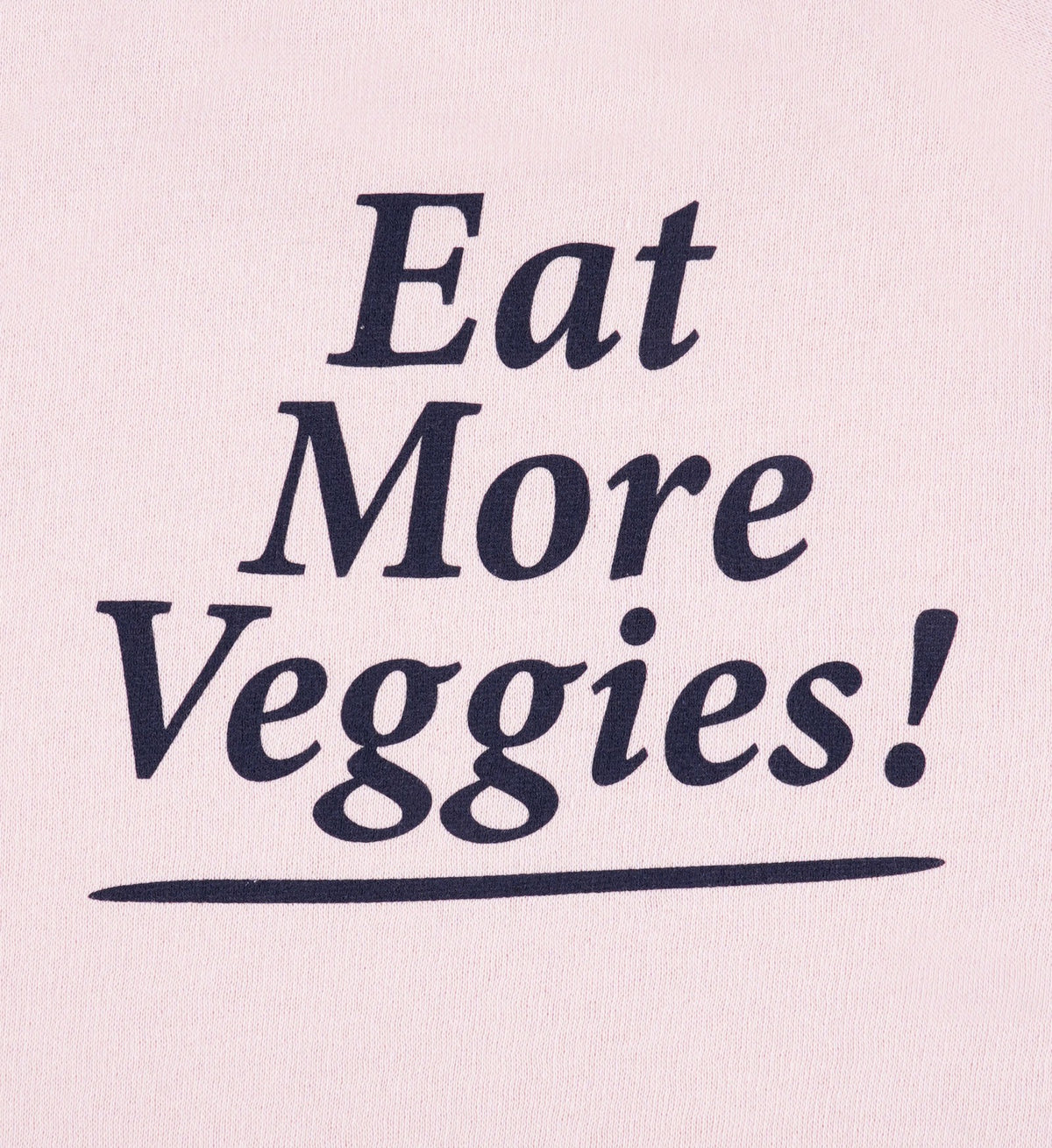 Sporty & Rich Eat More Veggies Kids Crewneck - Pink Dolphin/Navy