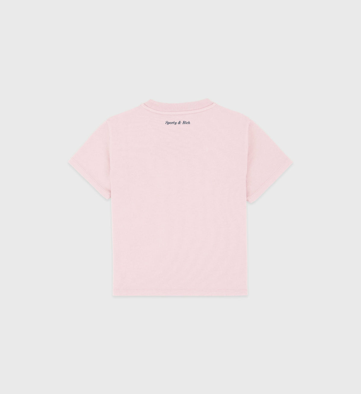 Sporty & Rich Be Nice Kids T-Shirt - Pink Dolphin/Navy
