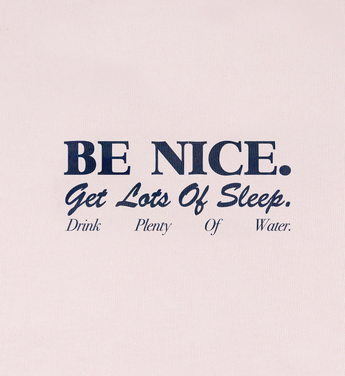 Sporty & Rich Be Nice Kids T-Shirt - Pink Dolphin/Navy