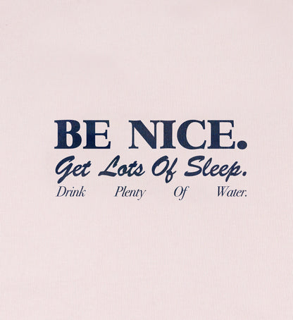 Sporty & Rich Be Nice Kids T-Shirt - Pink Dolphin/Navy