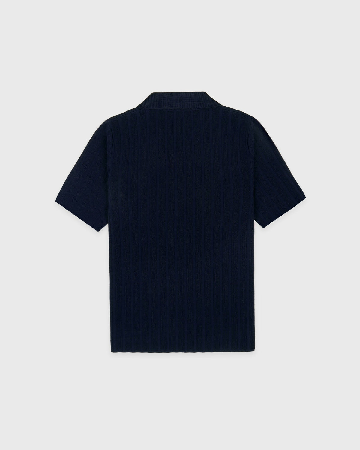 Sporty & Rich SRC Ribbed Polo - Dark Navy/White
