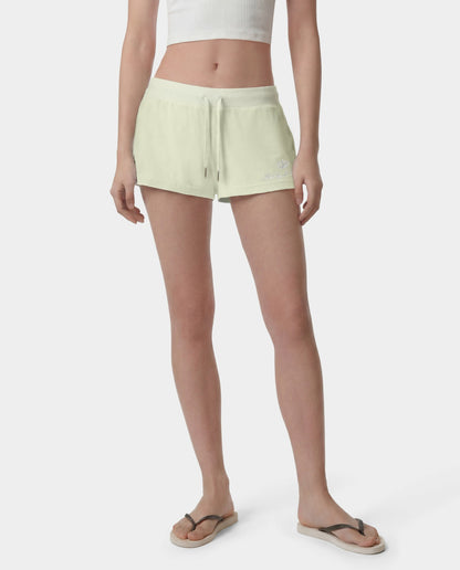 Sporty & Rich Juicy Script Velour Short - Sage