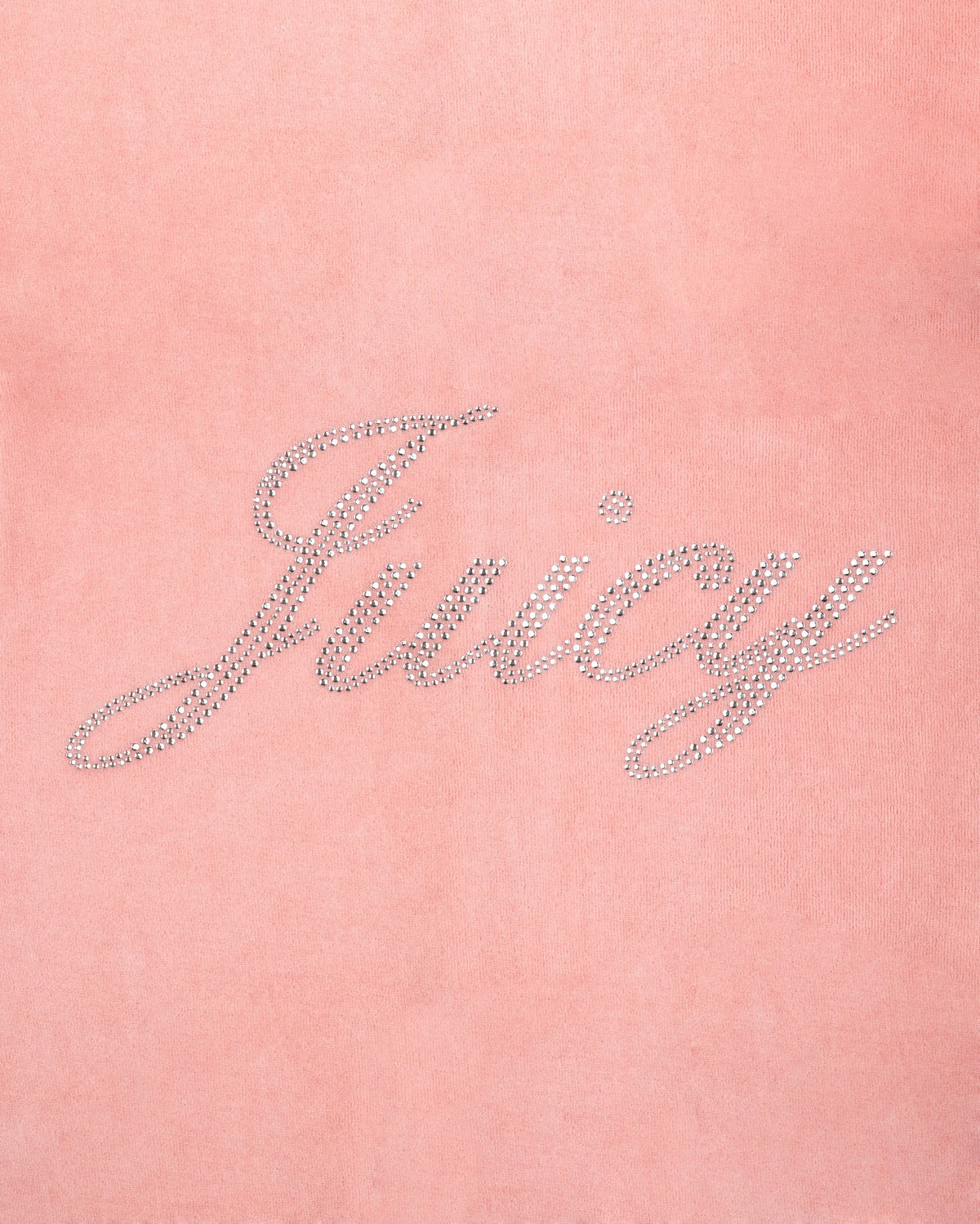 Sporty & Rich Juicy Script Velour Short - Rose