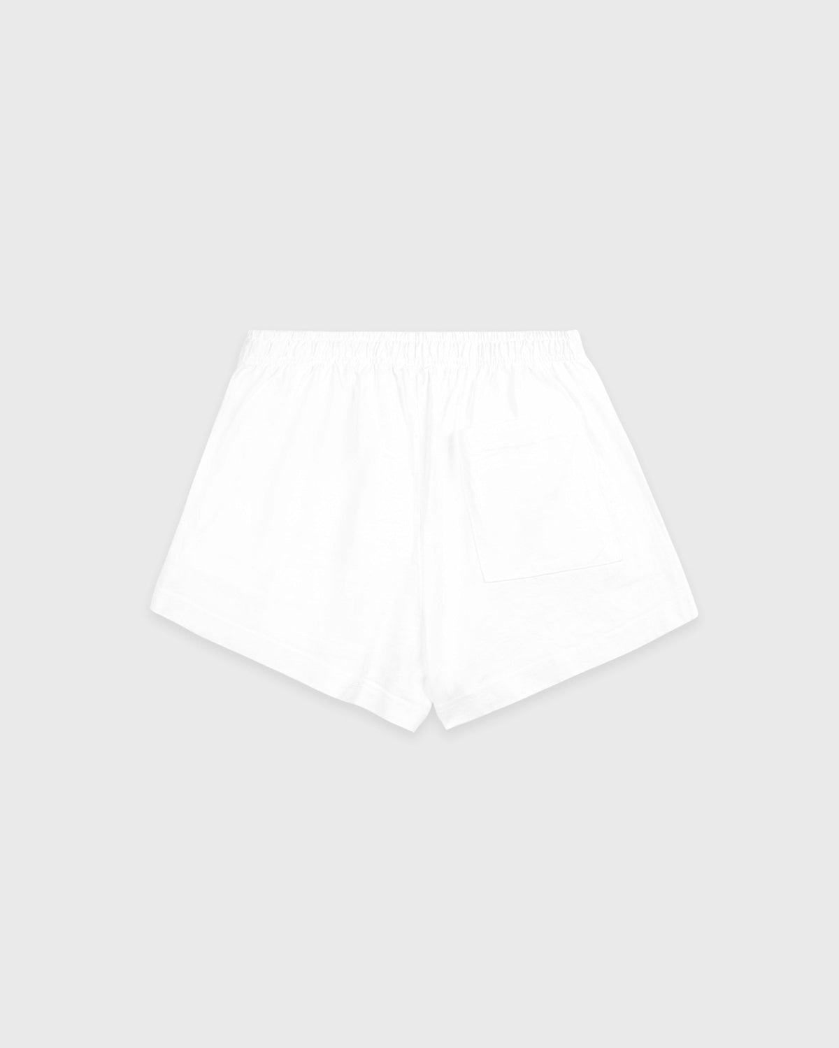 Sporty & Rich Serif Logo Embroidered Disco Short - White/Navy