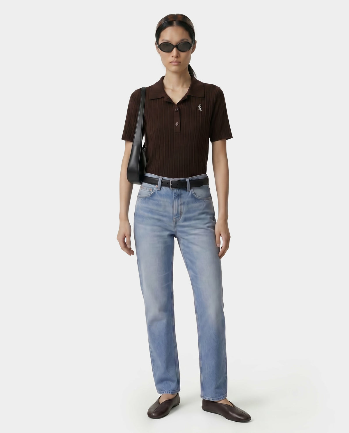 Sporty & Rich SRC Ribbed Polo - Cioco