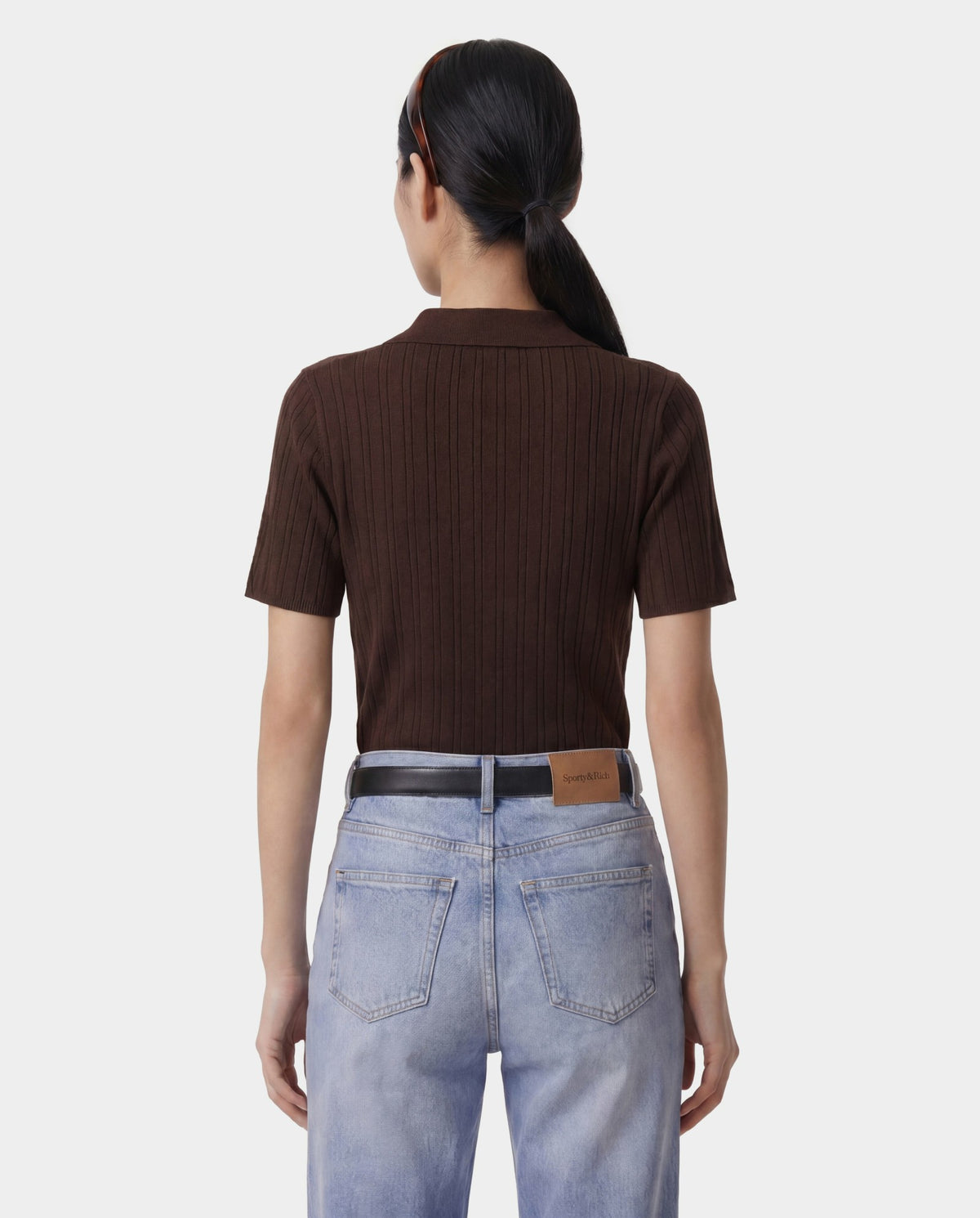 Sporty & Rich SRC Ribbed Polo - Cioco