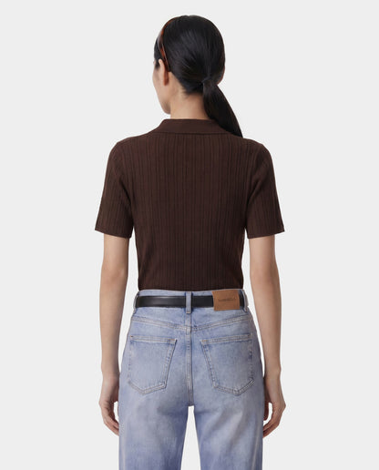 Sporty & Rich SRC Ribbed Polo - Cioco