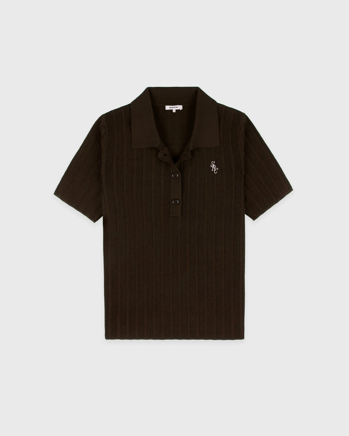 Sporty & Rich SRC Ribbed Polo - Cioco