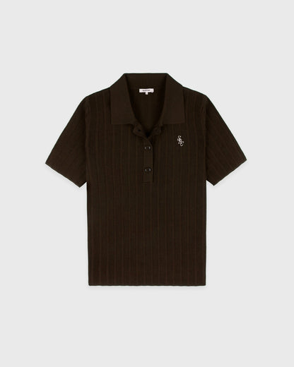 Sporty & Rich SRC Ribbed Polo - Cioco