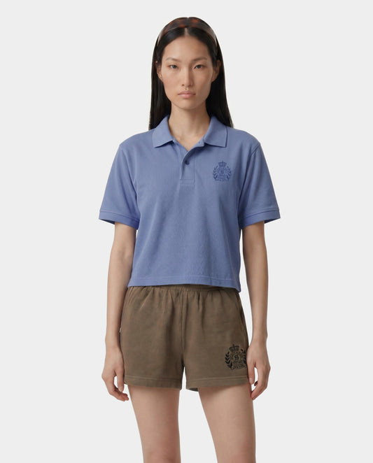 Sporty & Rich NY Crest Pique Polo - Softee