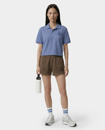 Sporty & Rich NY Crest Pique Polo - Softee