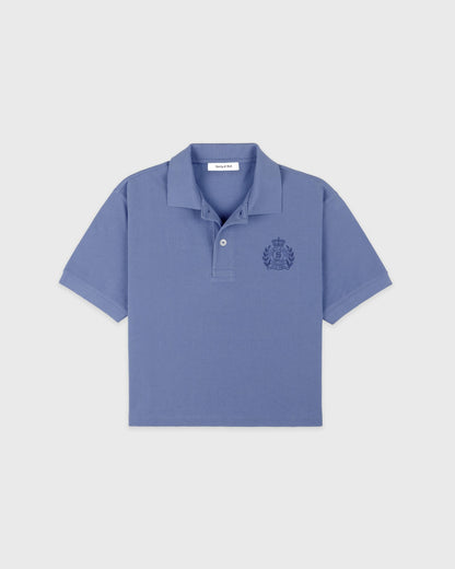 Sporty & Rich NY Crest Pique Polo - Softee