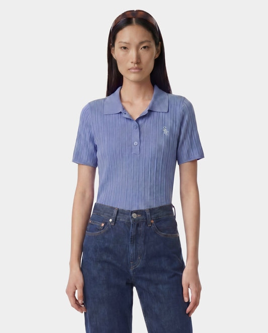 Sporty & Rich SRC Ribbed Polo - Softee