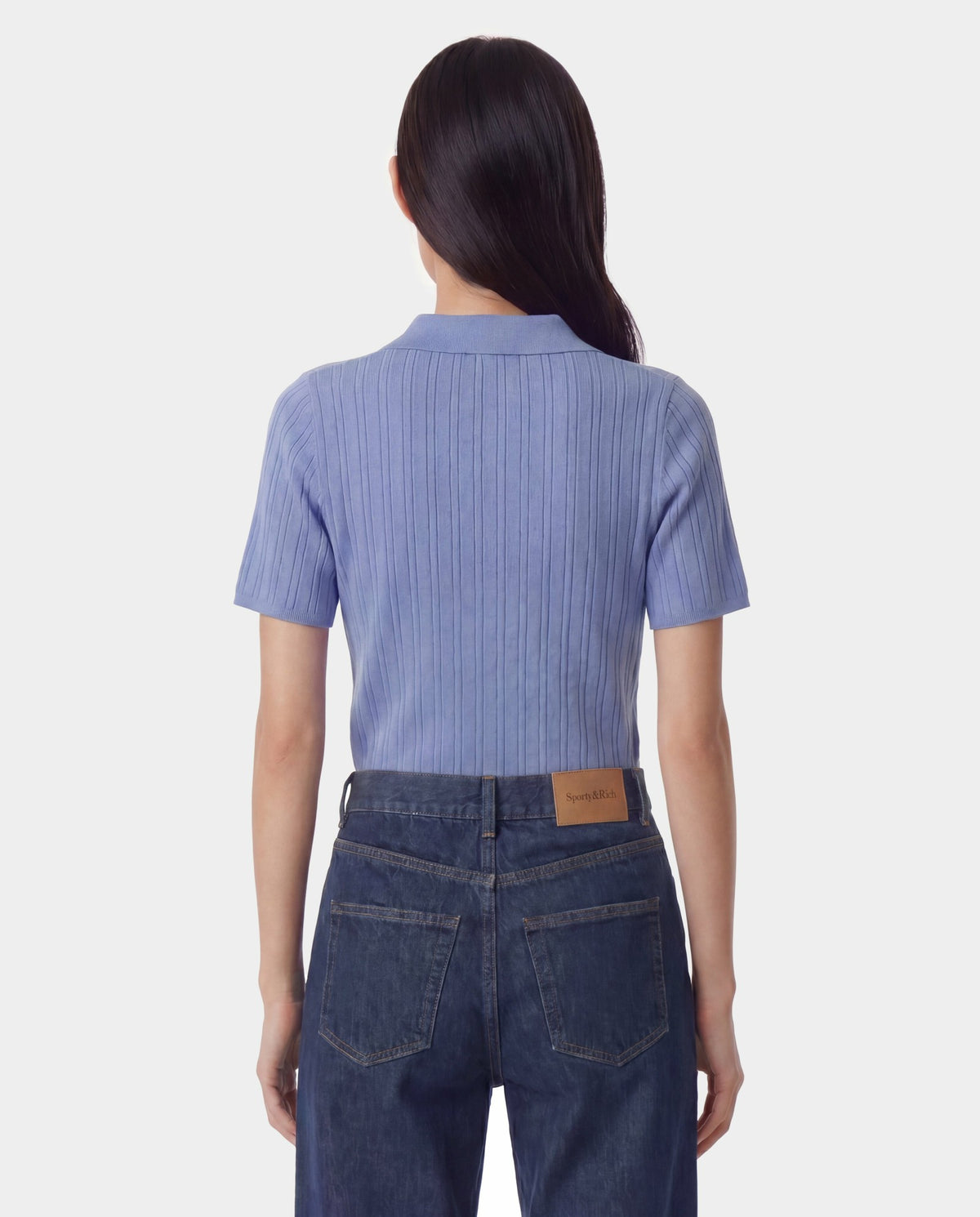 Sporty & Rich SRC Ribbed Polo - Softee