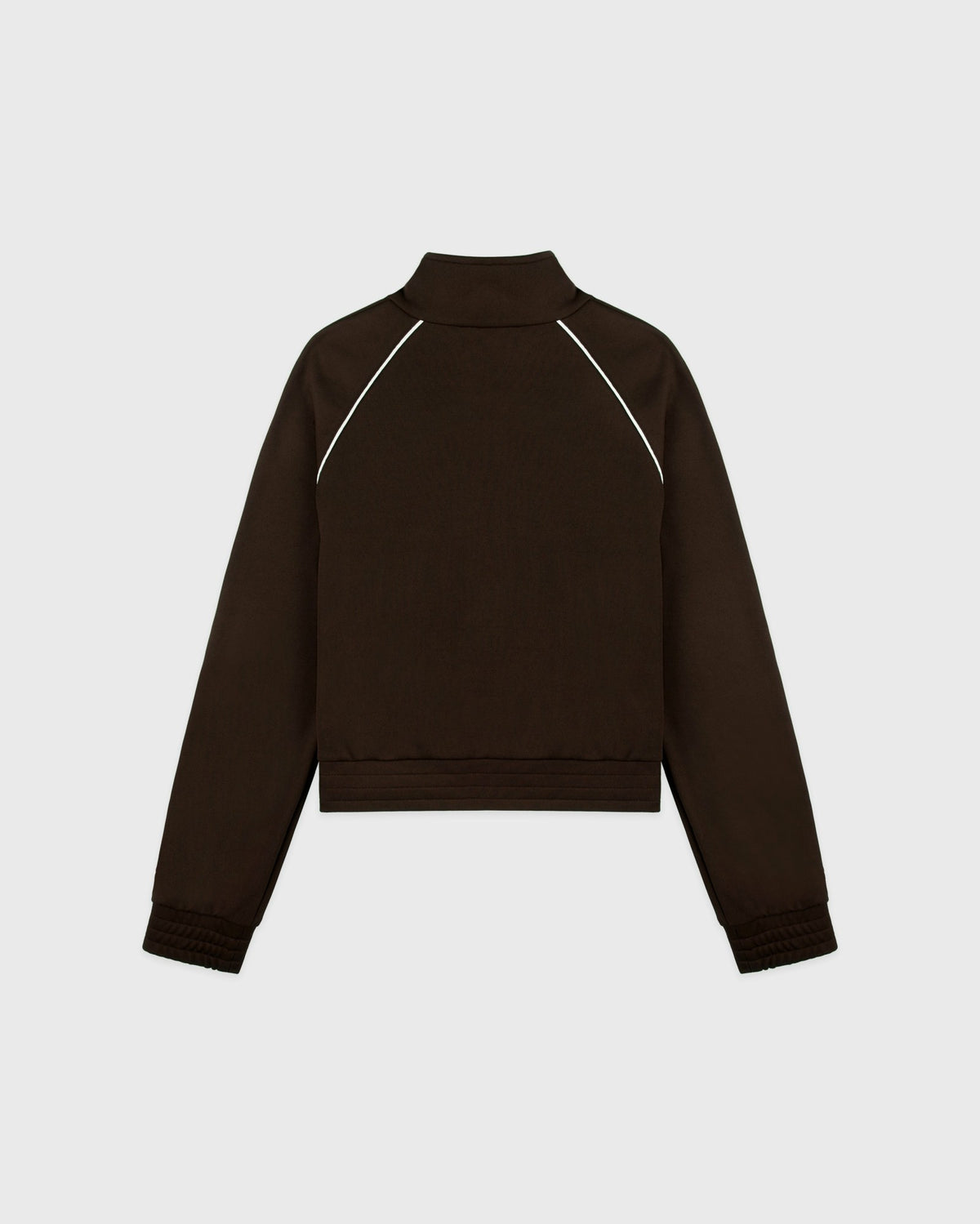Sporty & Rich Serif Logo Retro Track Jacket - Cioco/White