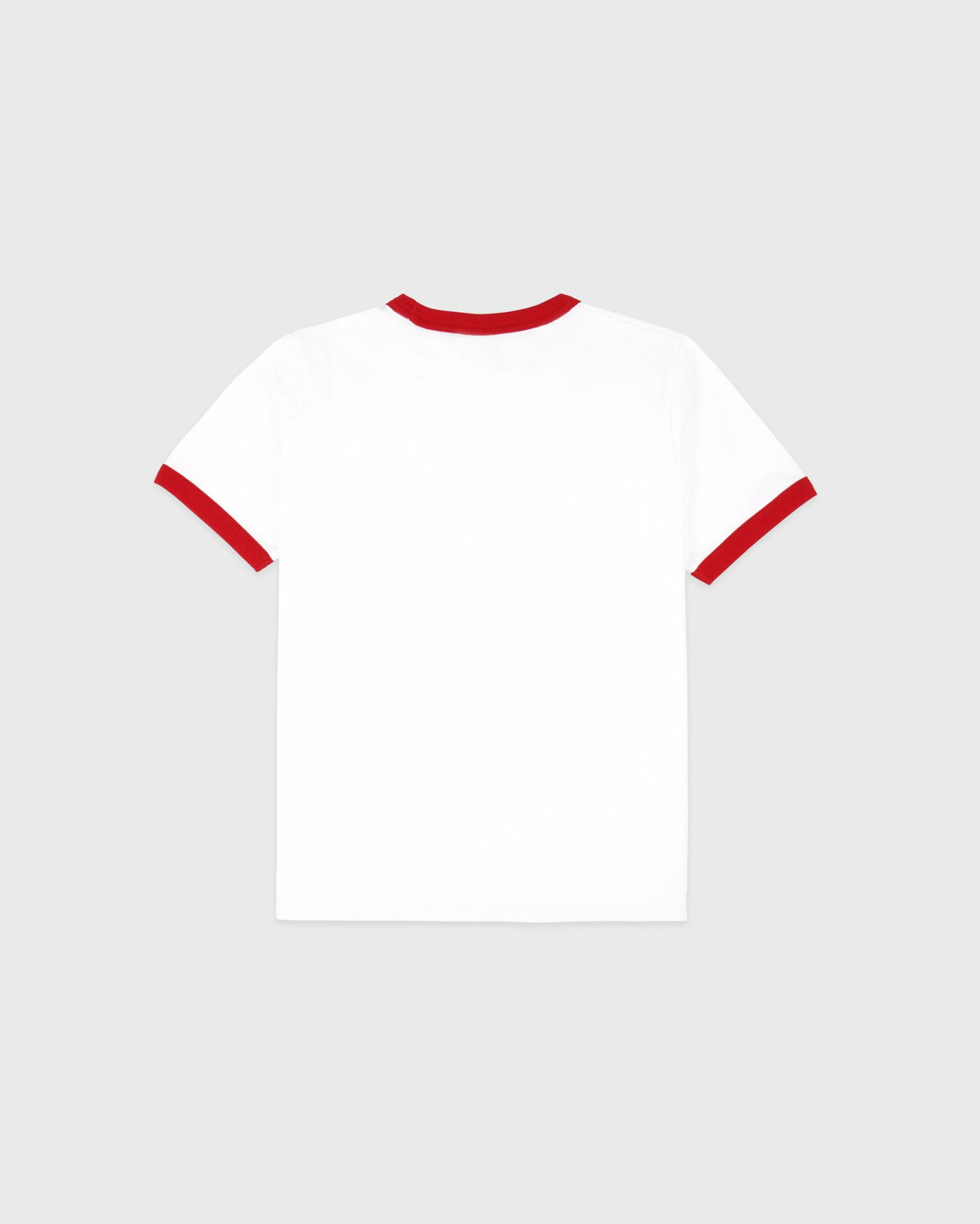 Sporty & Rich California Emblem Soft Ringer Tee - White/Ruby