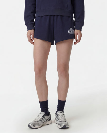 Sporty & Rich NY Crest Embroidered Disco Short - Dark Navy