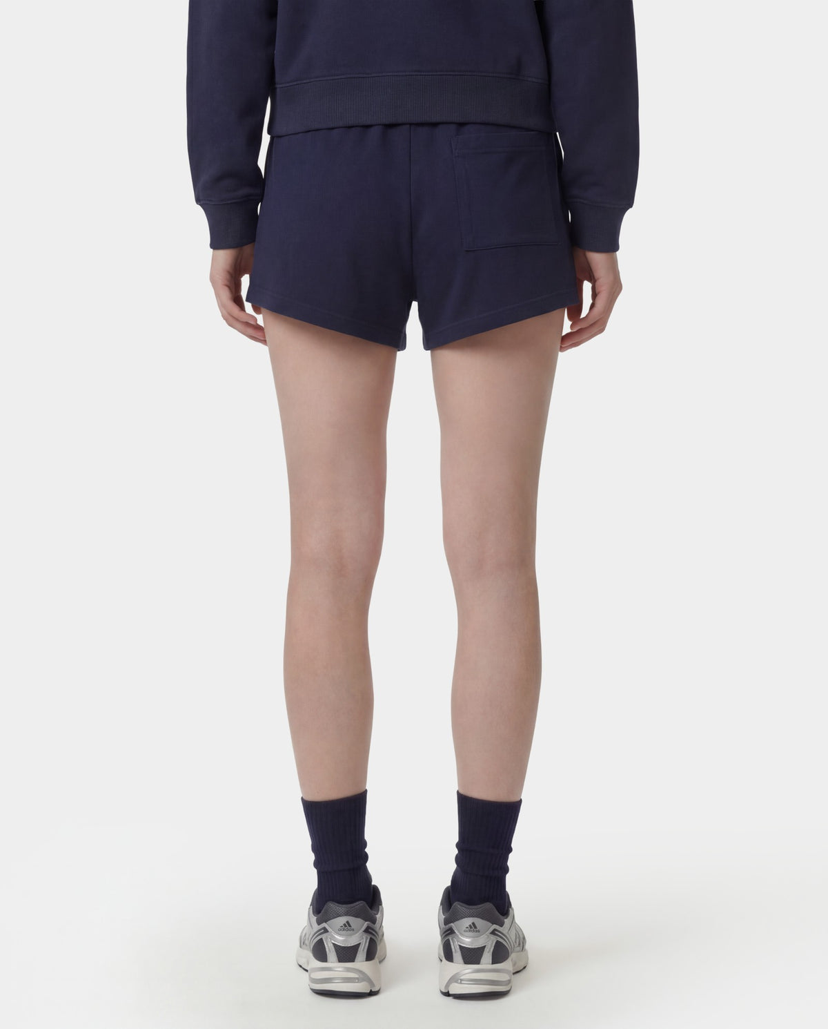 Sporty & Rich NY Crest Embroidered Disco Short - Dark Navy