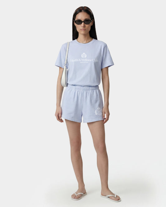 Sporty & Rich NY Crest Disco Short - Ciel