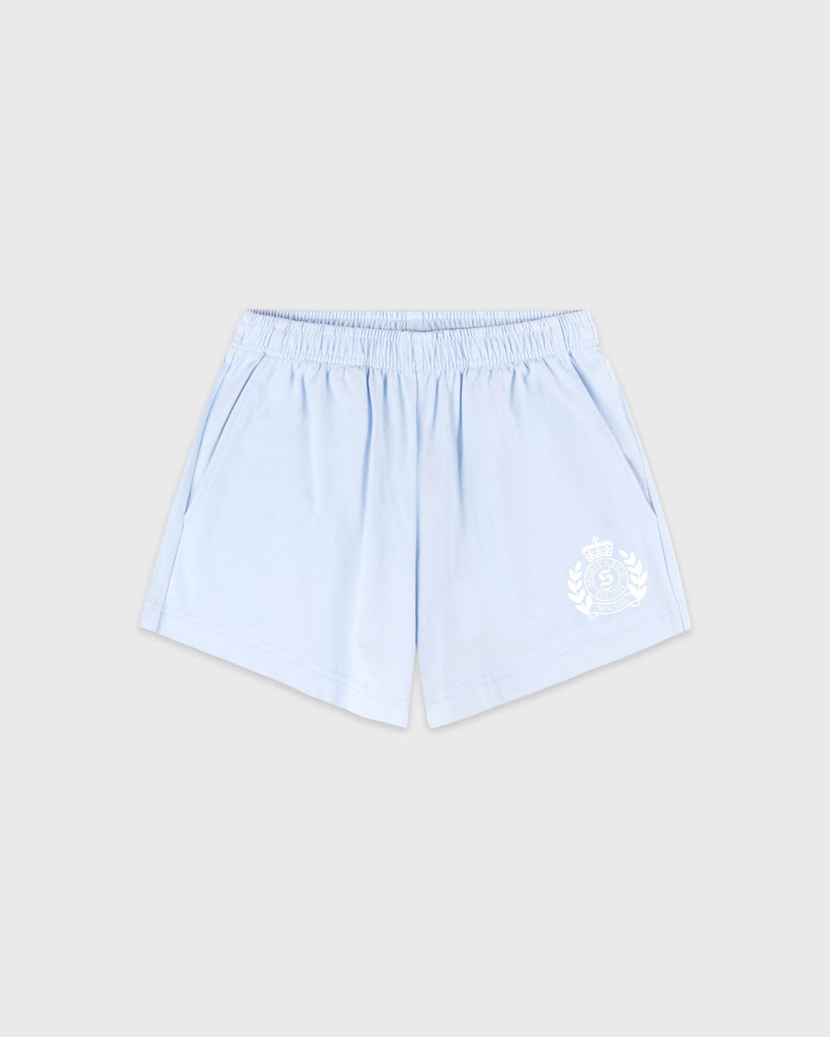 Sporty & Rich NY Crest Disco Short - Ciel