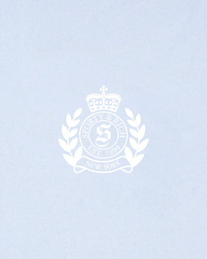 Sporty & Rich NY Crest Disco Short - Ciel