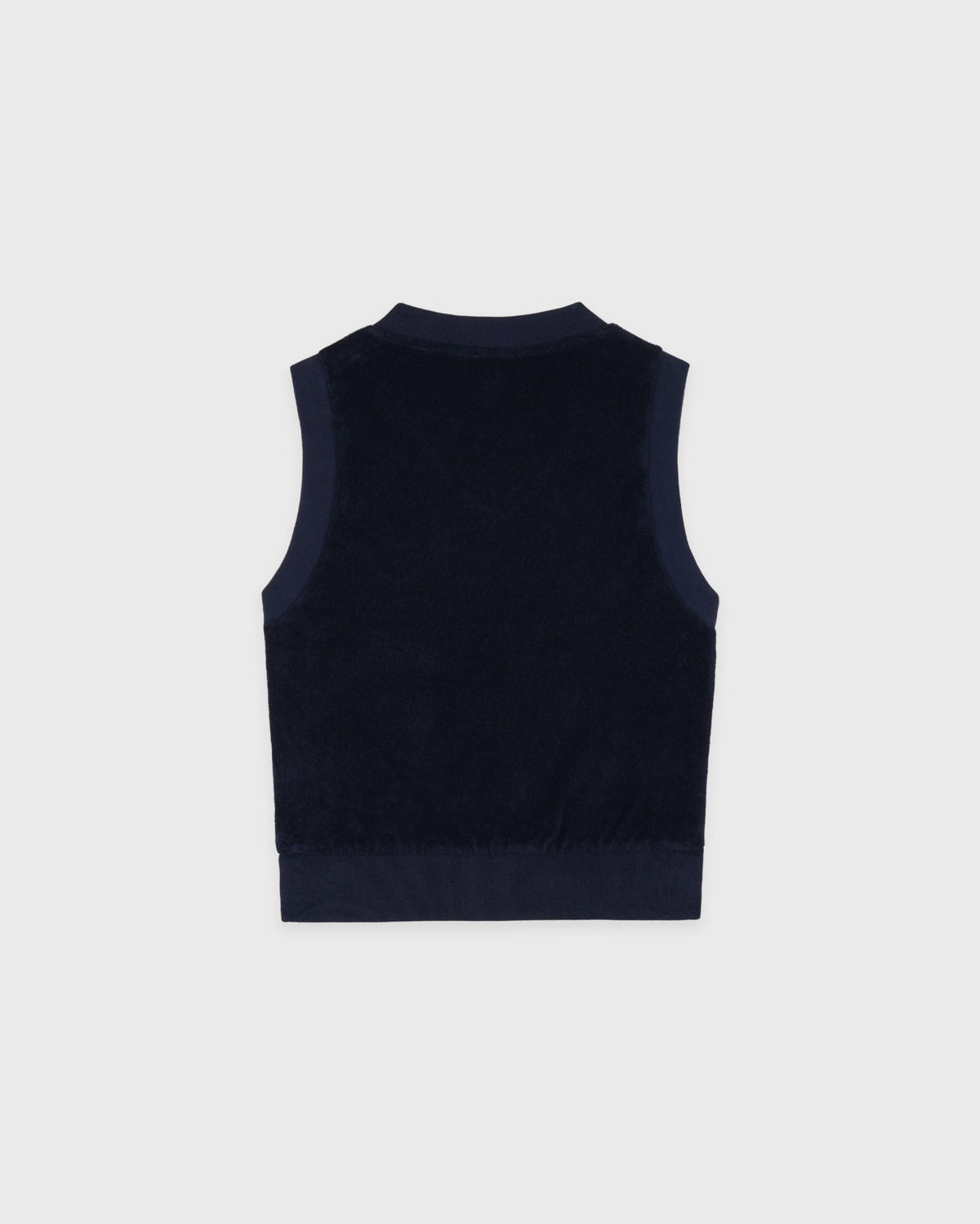 Sporty & Rich Signature Logo Terry Vest - Dark Navy