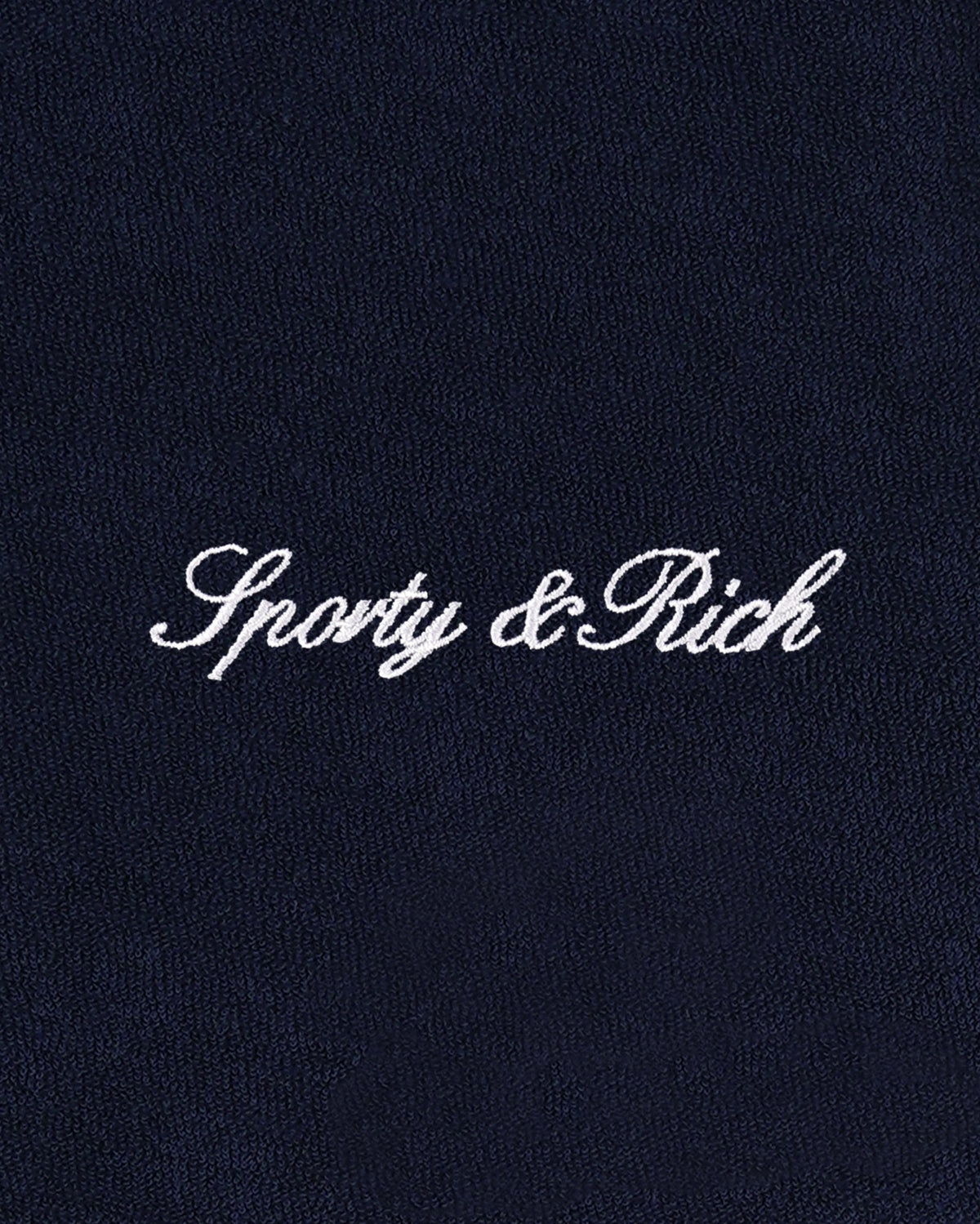 Sporty & Rich Signature Logo Terry Vest - Dark Navy