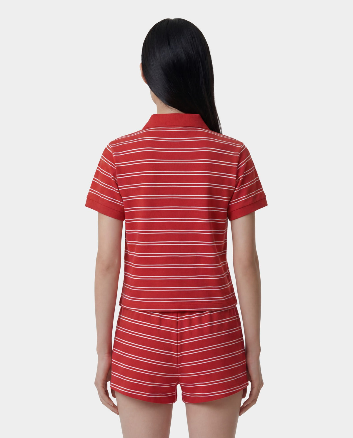 Sporty & Rich Signature Logo Polo - Ruby