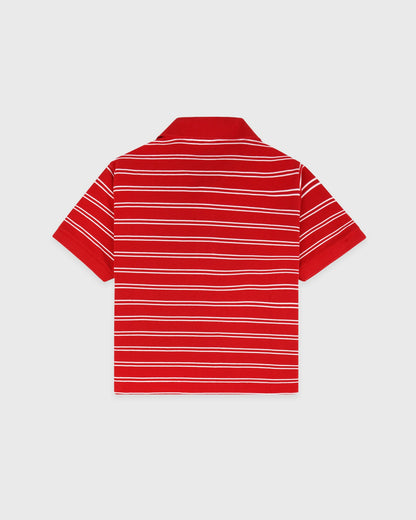 Sporty & Rich Signature Logo Polo - Ruby