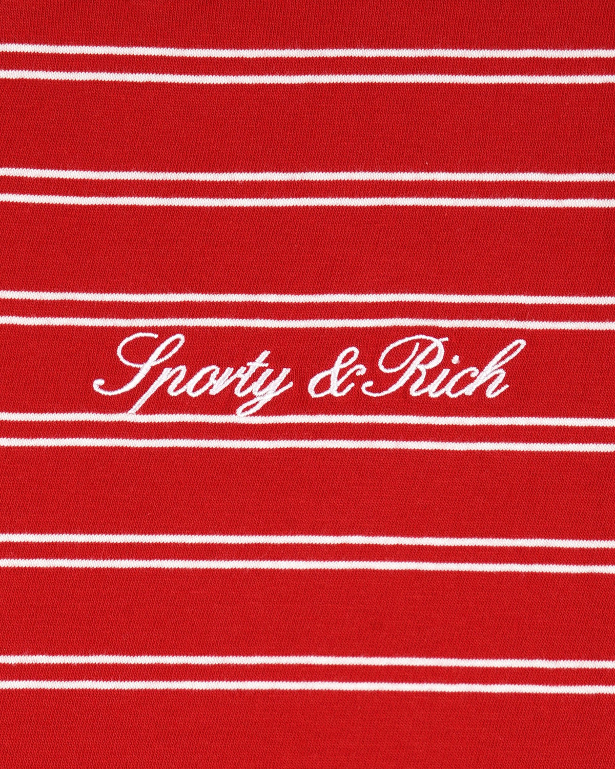 Sporty & Rich Signature Logo Easy Longsleeve - Ruby