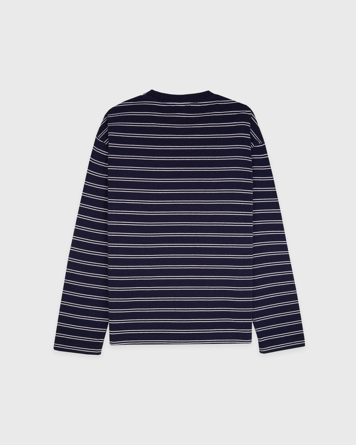 Sporty & Rich Signature Logo Easy Longsleeve - Dark Navy