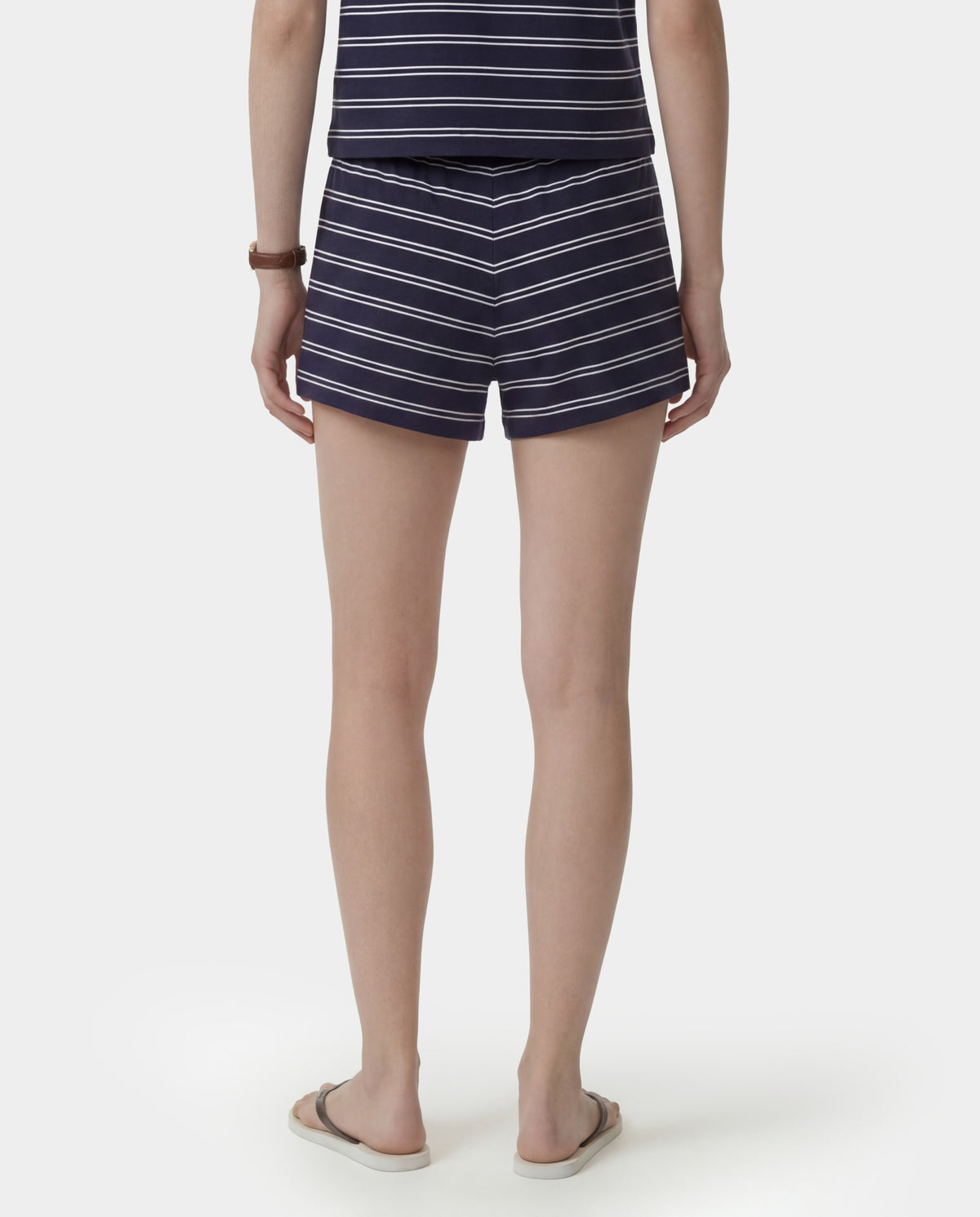 Sporty & Rich Signature Logo Short Short - Dark Navy