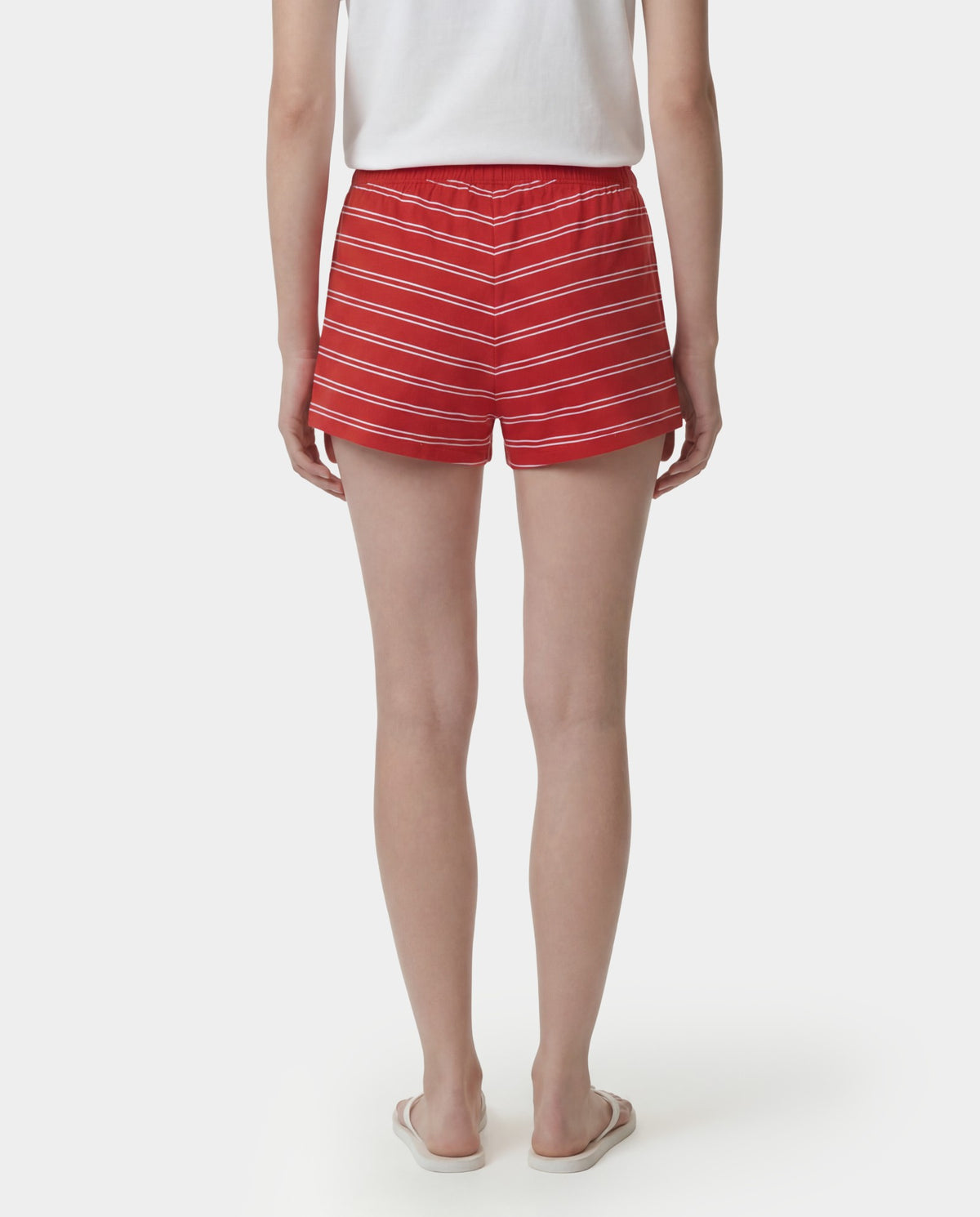 Sporty & Rich Signature Logo Short Short - Ruby