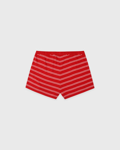 Sporty & Rich Signature Logo Short Short - Ruby