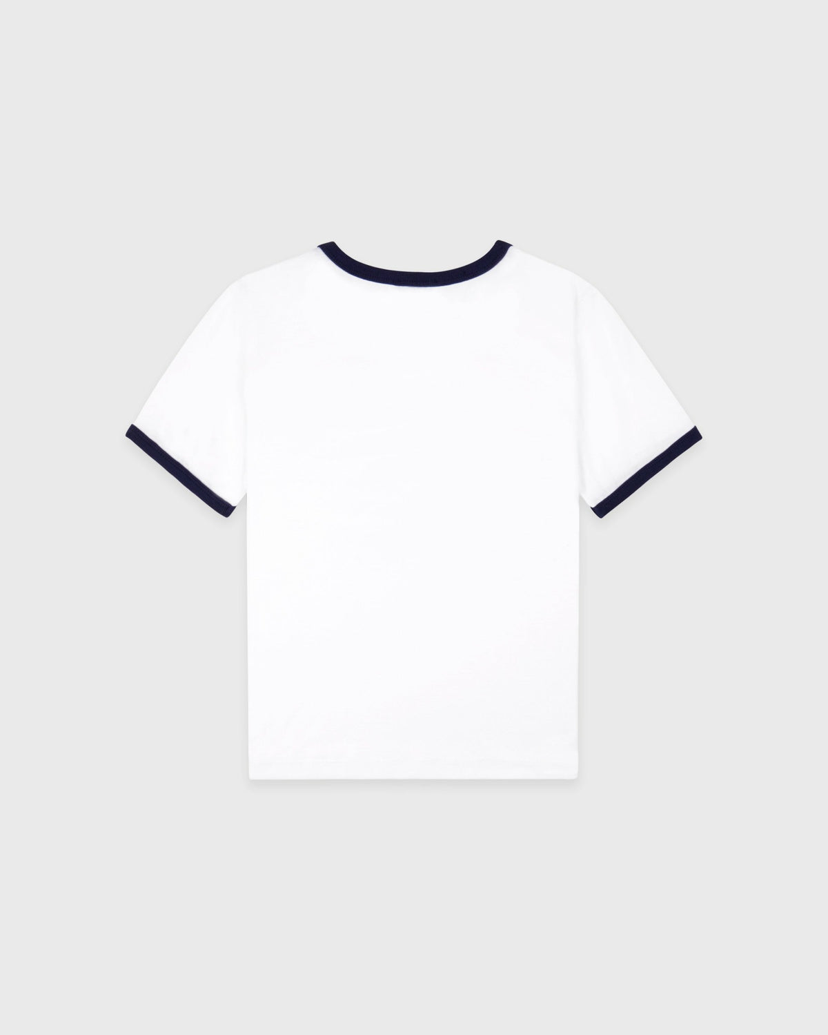 Sporty & Rich California Emblem Soft Ringer Tee - White/Dark Navy