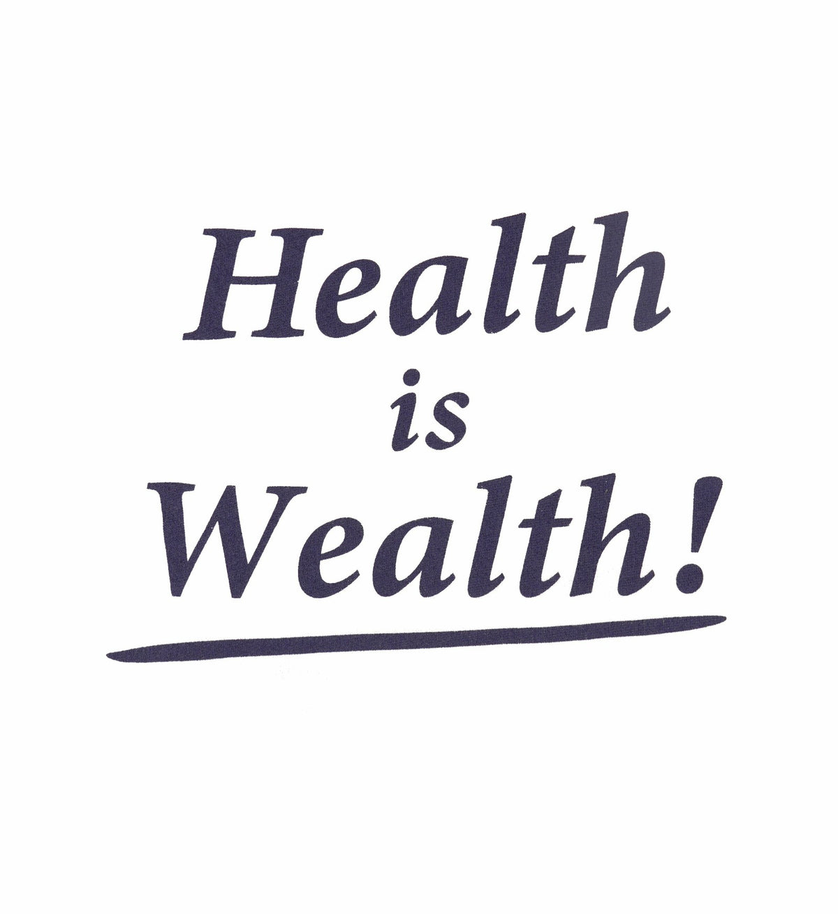 Sporty & Rich Health Is Wealth Soft Cropped Hoodie - White/Navy