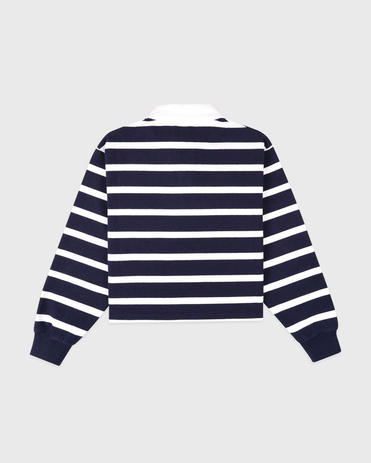 Sporty & Rich Yale Crest Rugby Polo - Navy/White