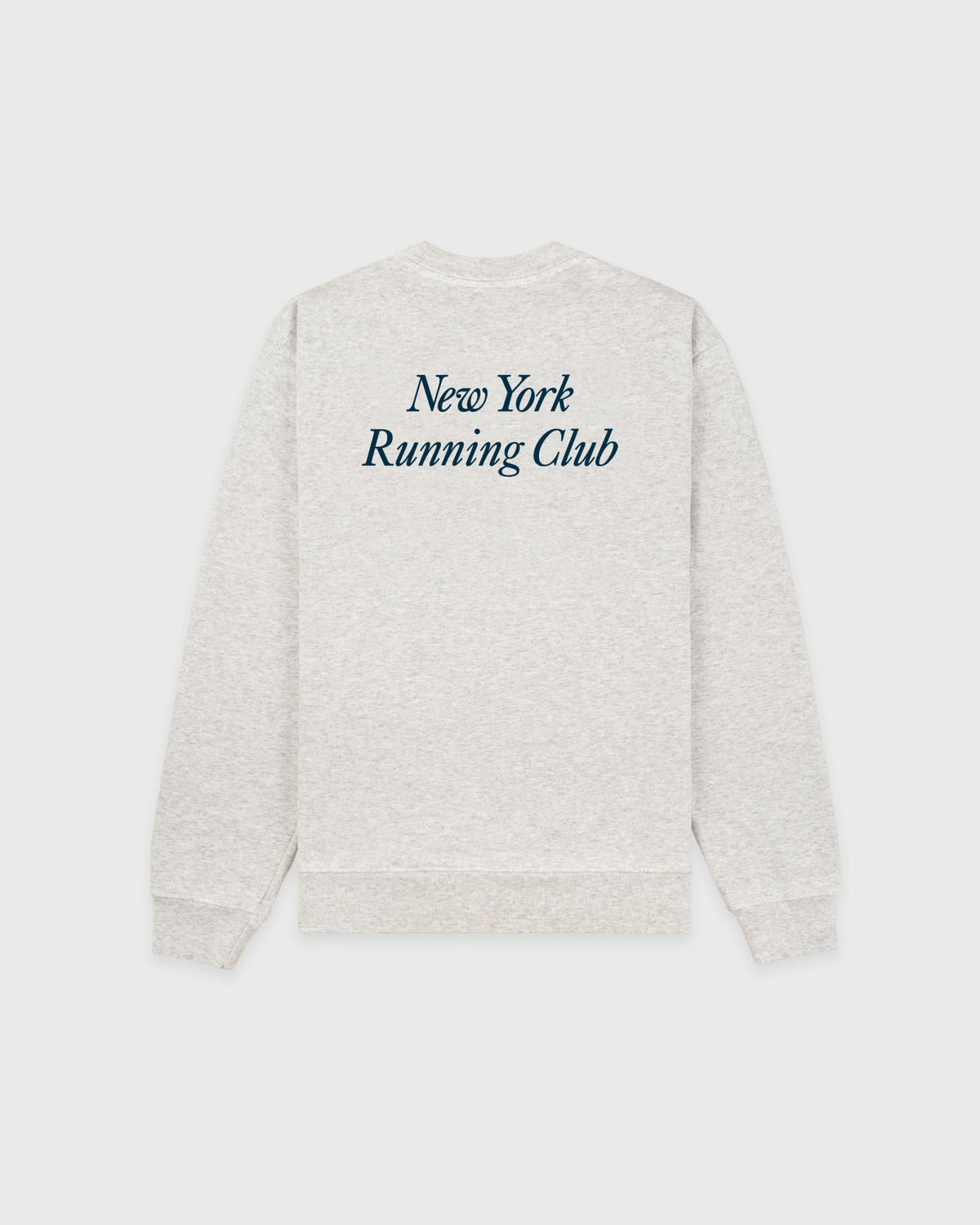 Sporty & Rich Run Club Crewneck - Heather Gray/Navy