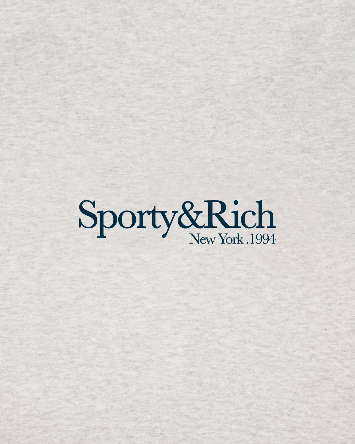 Sporty & Rich Run Club Crewneck - Heather Gray/Navy