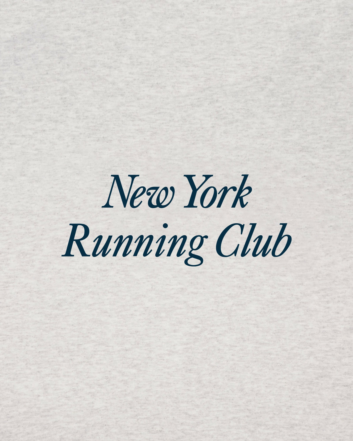 Sporty & Rich Run Club Crewneck - Heather Gray/Navy
