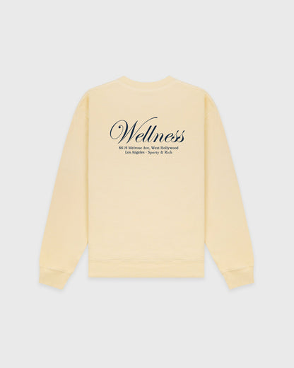 Sporty & Rich Avenue Crewneck - Almond/Navy