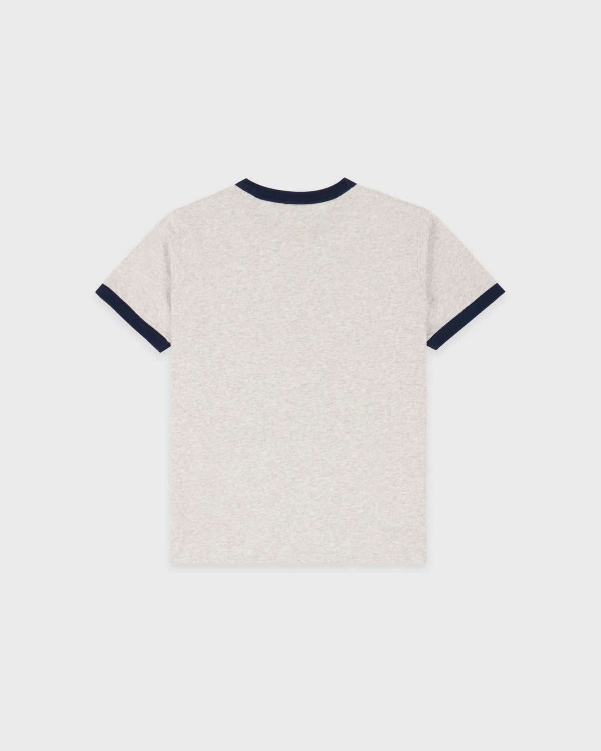 Sporty & Rich BH Riding Club Ringer Tee - Heather Gray/Dark Navy