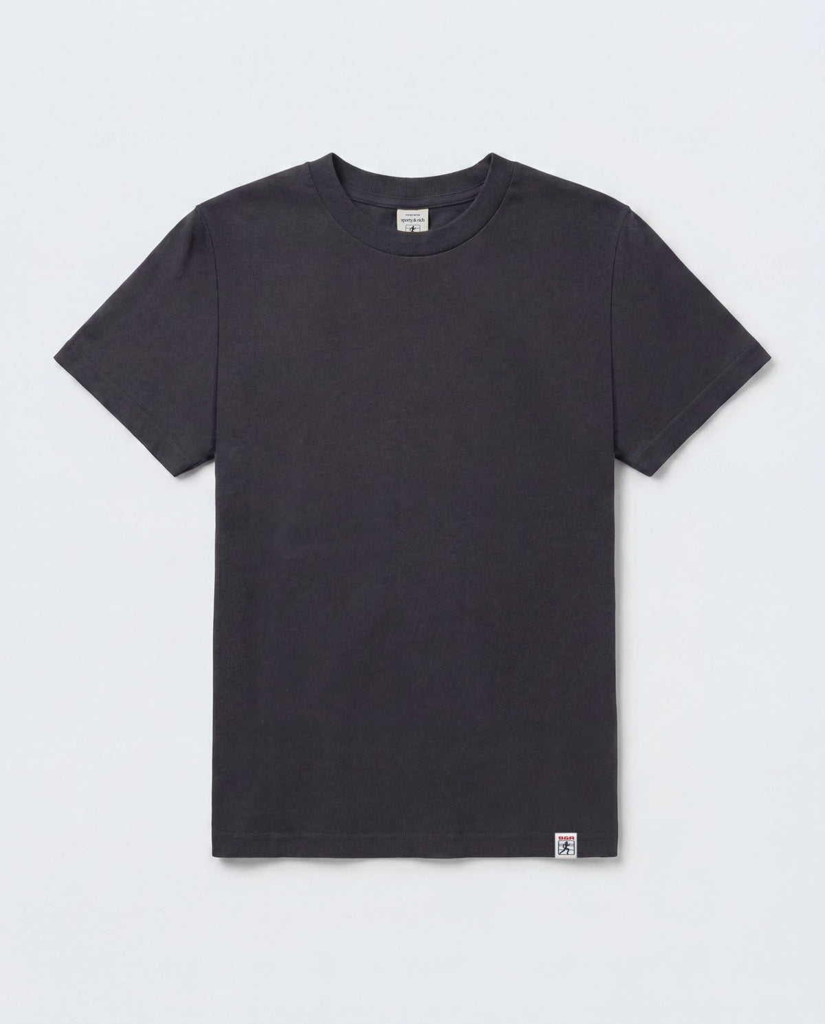 Sporty & Rich Bold Runner Essential Tee - Faded Black