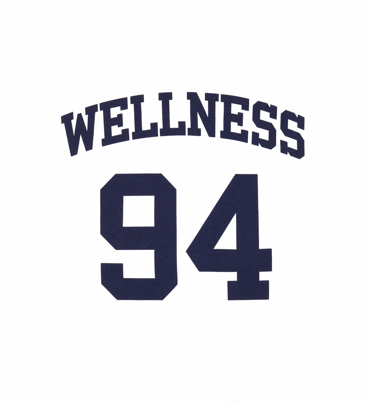 Sporty & Rich Wellness 94 Rugby Tee - White/Flax blue/Navy