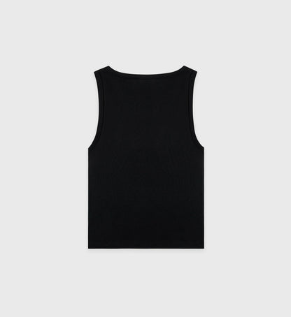 Sporty & Rich SRHWC Baby Rib Tank - Black/White