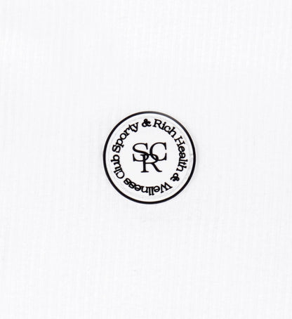Sporty & Rich SRHWC Ribbed Tank - White/Black