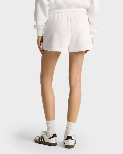 Sporty & Rich Serif Logo Soft Disco Short - White/Navy