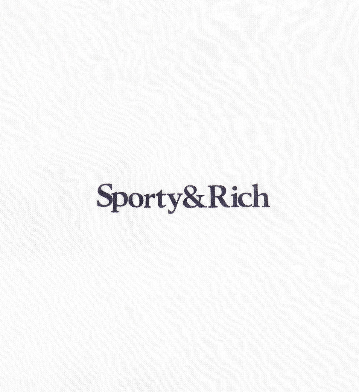 Sporty & Rich Serif Logo Soft Disco Short - White/Navy